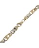 Two Tone Custom Mariner Link Chain Necklace